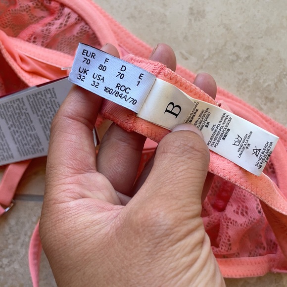 NWT La Perla Studio Fiorenza Collection Bra Size 32B Orange - Picture 4 of 4